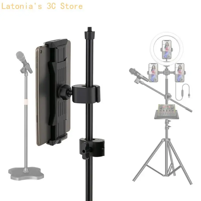360 Grad drehbare Laufband-Fahrrad-Tablet-Halterung für Fahrräder für 5 bis 13-Zoll-Tablets mit einstellbarer Betrachtung X3UB – Detail 2