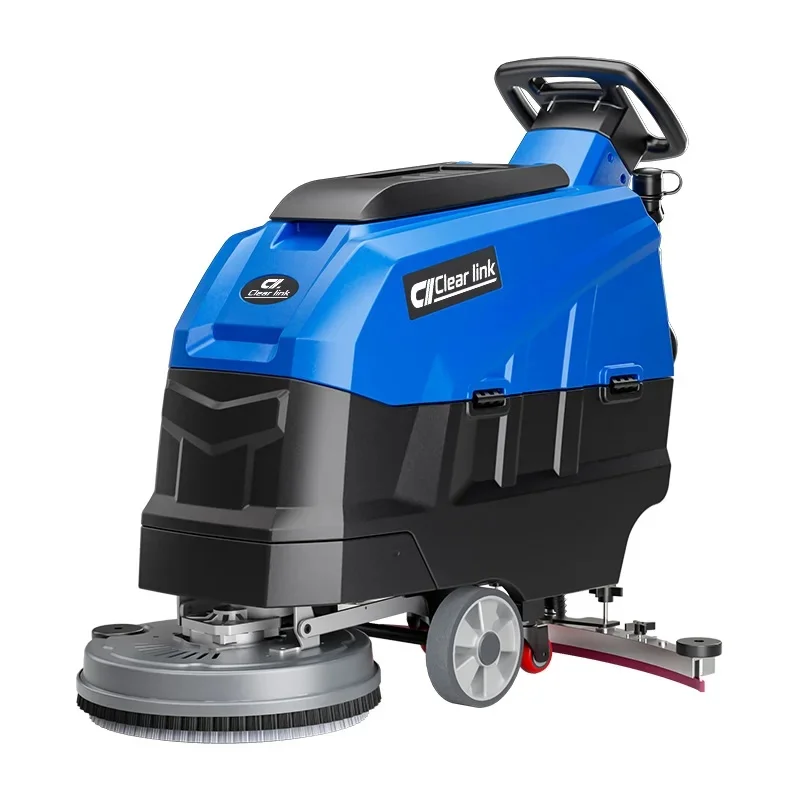 Walk-Behind Battery-Powered Multifunctional Floor Scrubber & Sweeper 3100/h Efficiency Factory Shopping Mall Use