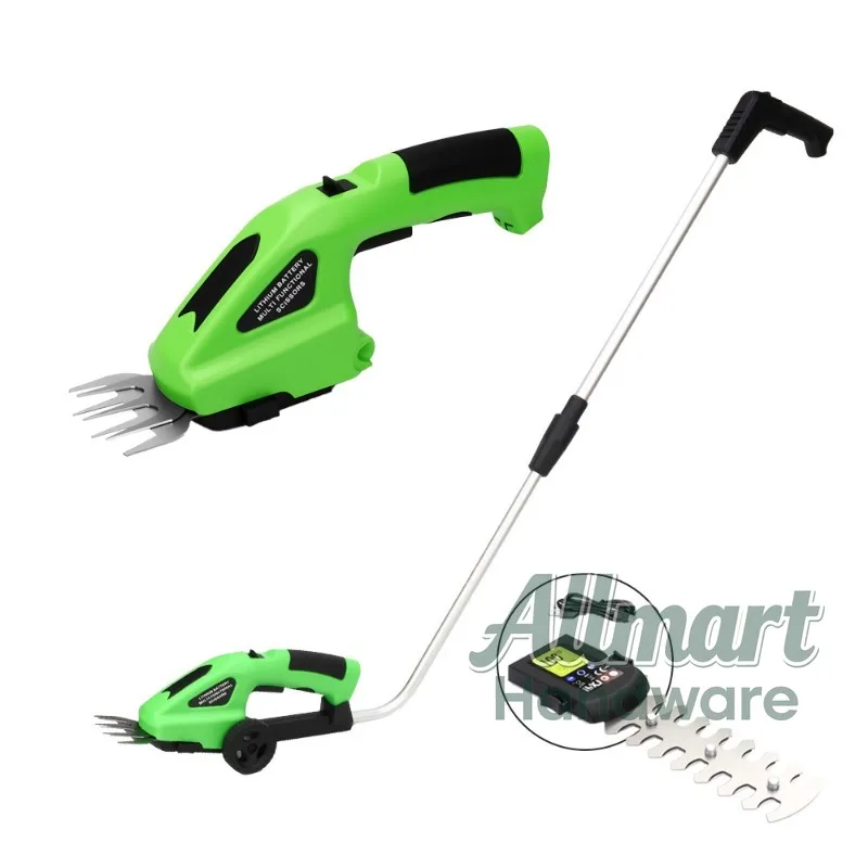Electric fence trimmer, dual-purpose rechargeable pruning trimmer, lawn mower, one handed hedge trimmer, garden tool