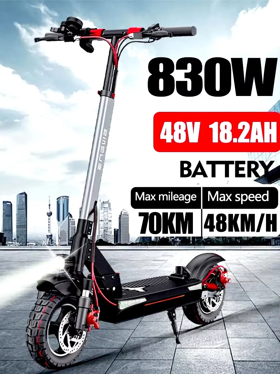 Y600 2024 had New 830W Adult Electric Scooter 48v 18.2ah Max Speed 45 km/h Hydraulic Removable Seat folk Scooter