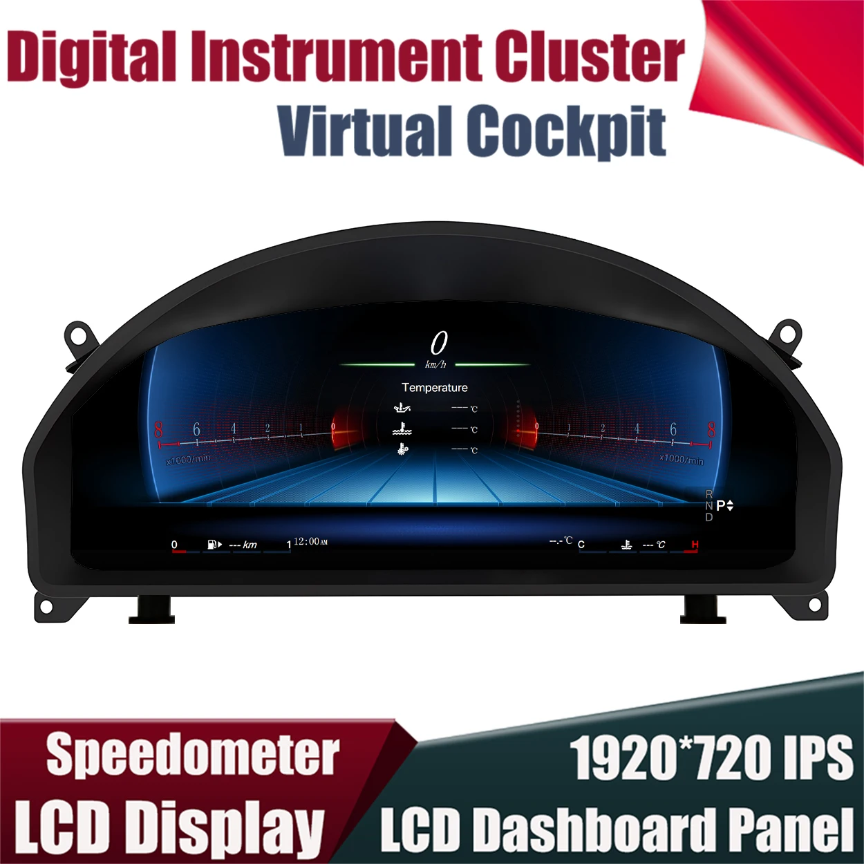 

LCD Digital Panel Odometer Instrument Cluster For Mercedes Benz GLK-Class X204 2010-2015 Gauge Speedometer Dashboard Tachometer