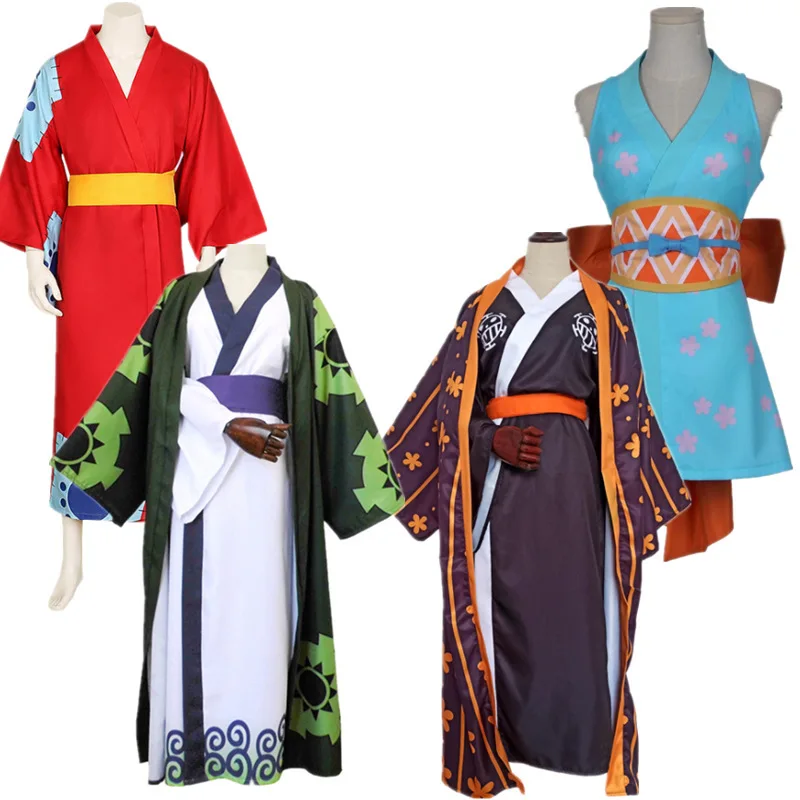 

Luffy Zoro Nami Kimono Coat Halloween Costume