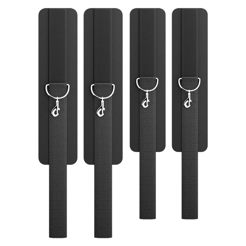 BDSM السرير ضبط النفس تكبيل الكاحل الأصفاد مجموعات الالعاب الجنسية الكبار المثيرة لعبة عبودية التروس SM الرقيق لعبة الجنسية الملحقات