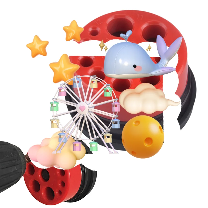 

1PC Red Dust Collector Punching Machine Dust Bowl Dust-proof Device Electric Hammer Dust Stopper Electric Tool Accessories