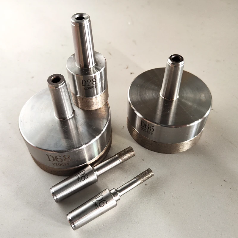 1pcs Morse Cone Diameter 4mm-120mm Diamond Powder Sintered Drill Bits For Glass Drilling Machine