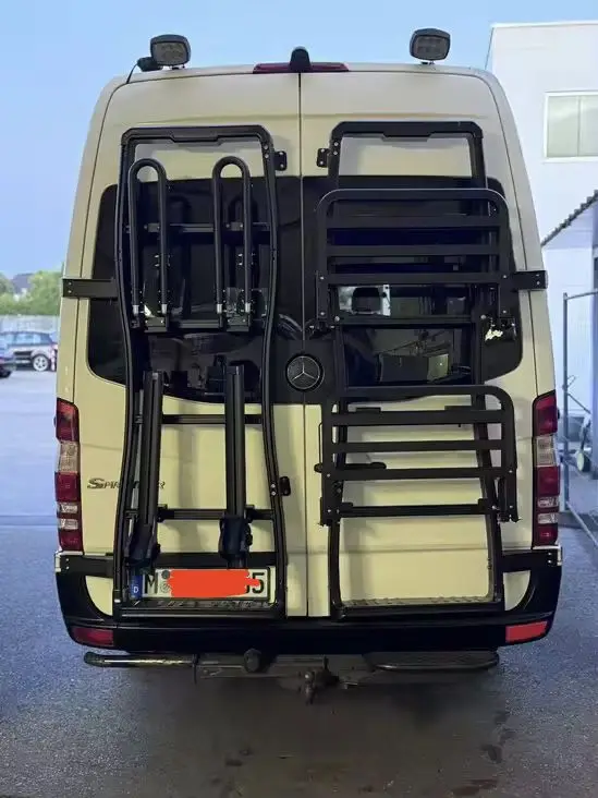 Aluminum Modular Rear Ladder Platform System For Sprinter Transit Ducato Camper Van RV