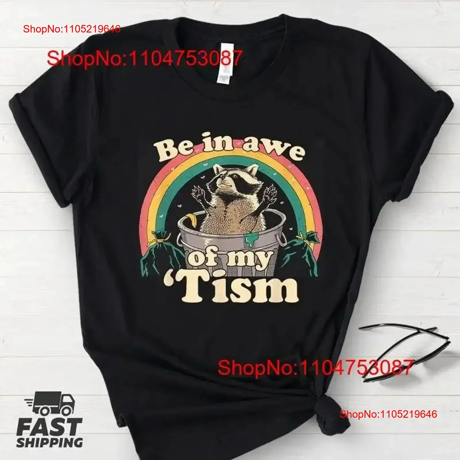 Be In Awe Of My 'Tism T-shirt drôle autisme vintage lavé légèrement mode homme décontracté confortable vêtements de créateur étiré