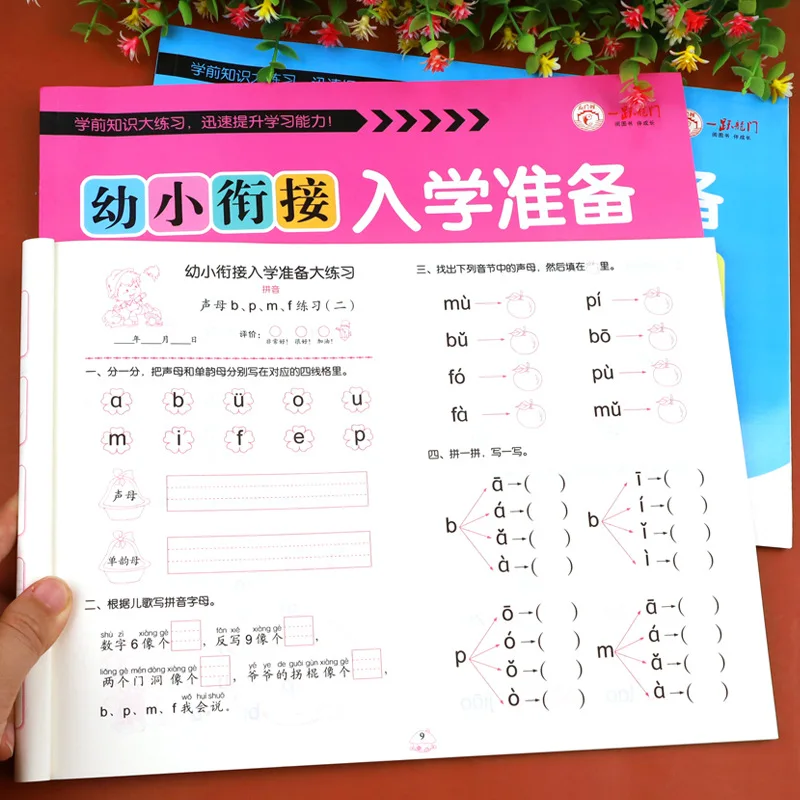 Transition From Kindergarten To Primary School, Chinese, Mathematics, Pinyin Workbook