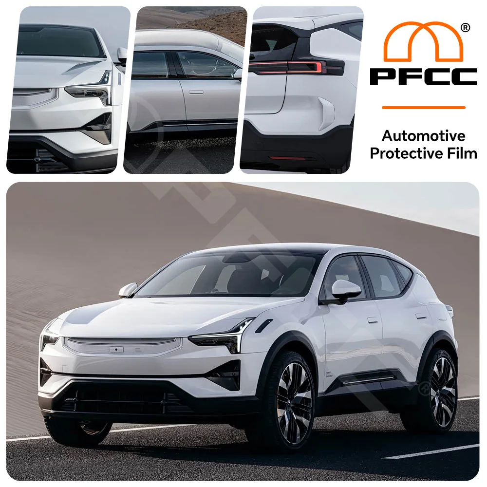 

For Polestar 2 2021-2025 TPU Paint Protection Film Pre-cut PPF Car Body Clear Bra Anti-Scratch Resistant Invisible Repairable