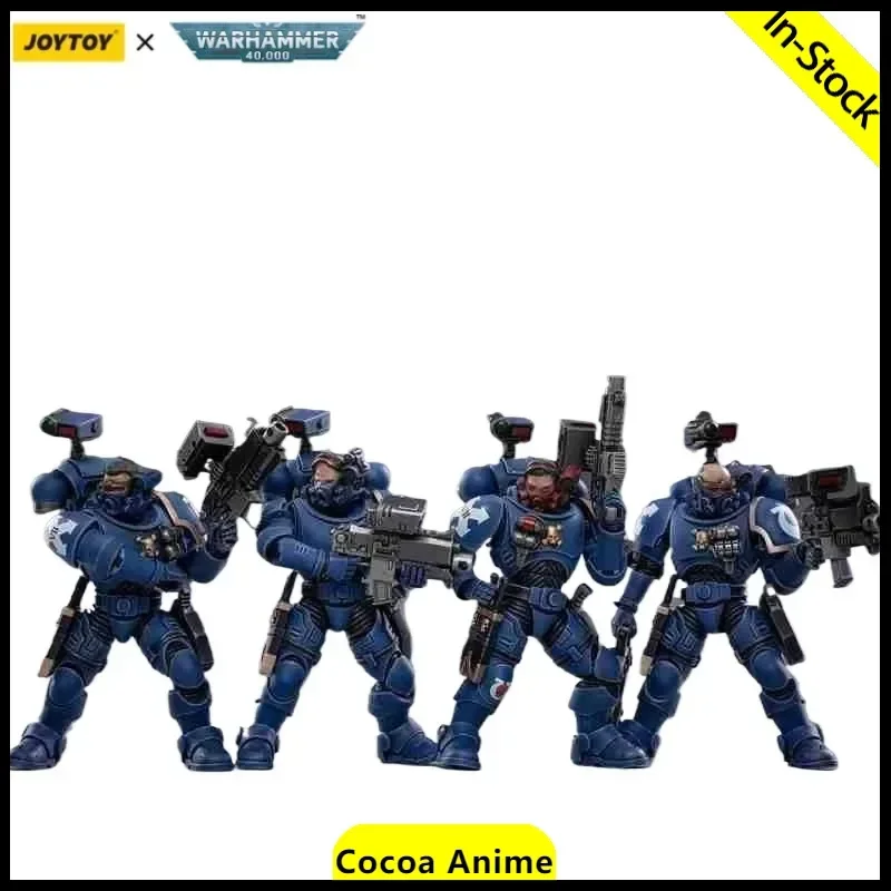 

In Stock JOYTOY Warhammer 40K 1:18 Ultramarines Incursors 4PCS Anime Action Figure Model Toys Gifts Collection