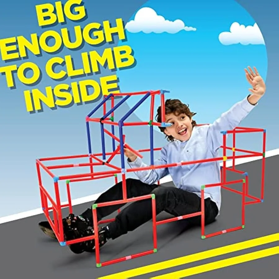 Fort-Building-Kit-for--510 Pcs Fort- Creative Fort Building Toys for 56 7 8 9 10 Years Old Boy and Girls- Gifts Toys STEM Toys