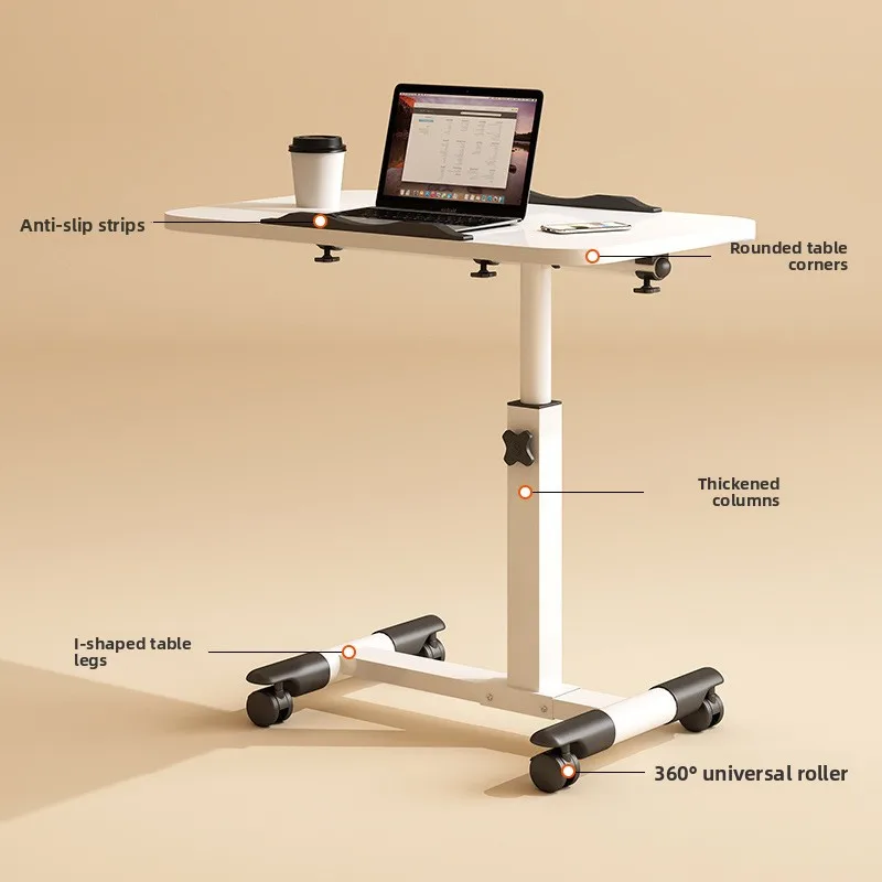 Upgraded Foldable Portable Height Adjustable Bedside Laptop Desk Sturdy Construction Coffee Tables Small Table Bed Table