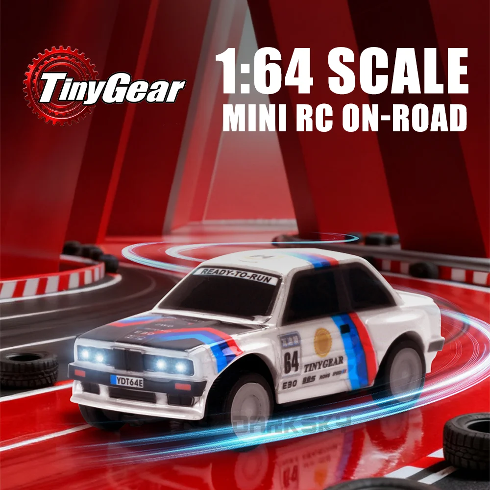 

TinyGear 1/64 MINI RC On-Road 1/64 моделирование электрический пульт дистанционного управления модель автомобиля RTR настольные игрушки для взрослых и детей