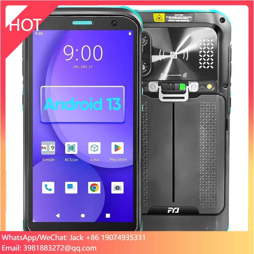 

FYJ F9825 Android 13 Octa-Core IP68 2.0Ghz Rugged Impresora Code Pda Battery Medical Intrinsically Safe Profesional Pda