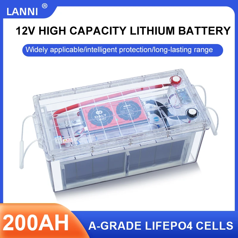

Литиево-железо-фосфатная батарея 12 В 24 В, большая емкость, фотогальваническое устройство для хранения энергии, Солнечная кровать, RV, наружная Мобильная электросистема