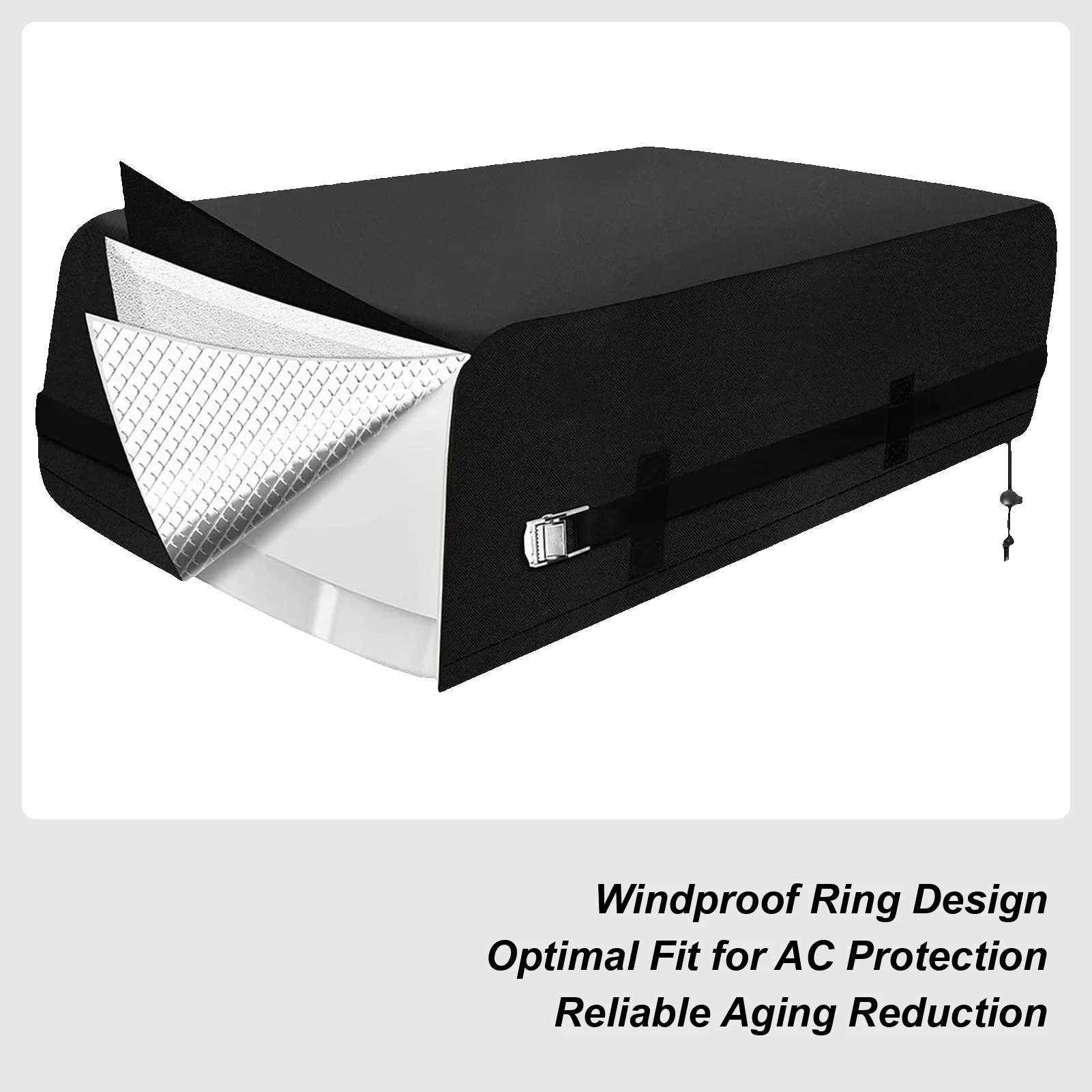 

RV Trailer AC Cover Windproof Dustproof Motorhome Accessories RV Air Conditioner Winter Covers For Outside For Outdoor Travel