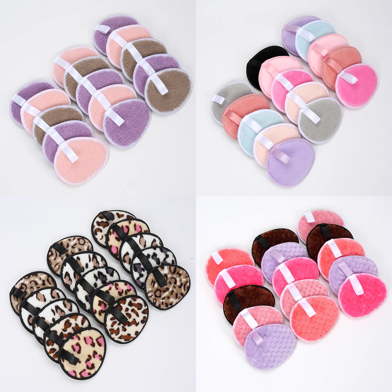 Water DROP Shape Lazyพัฟ 5/10/15/20Pcs,สีสุ่ม,Reusableแต่งหน้าRemover Pad,แผ่นทําความสะอาดผิวหน้าสําหรับทุกสภาพผิว