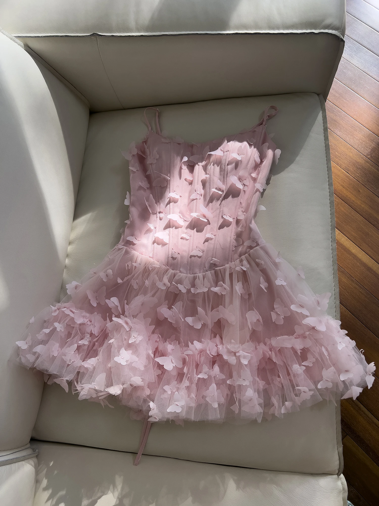 

Милое розовое платье на день рождения, праздничное платье с пышной юбкой, тюлевое бюстье с высокой талией, трапециевидной формы ort Dr