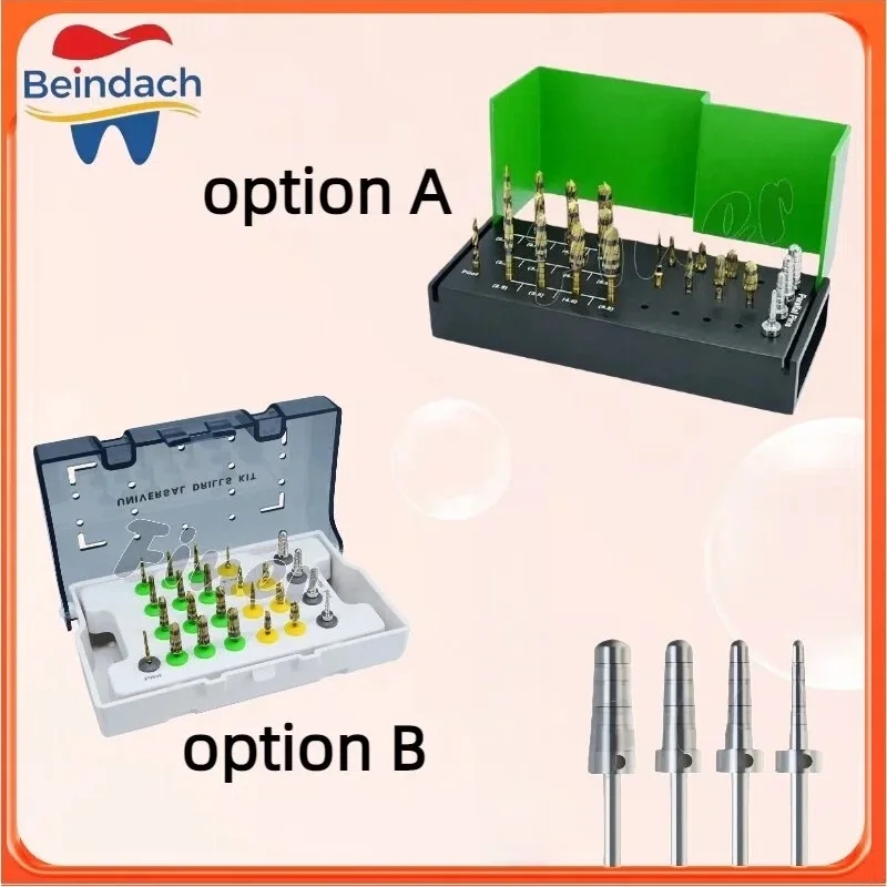 

Beindach Dental Osseodensification Burs Short Kit 24 Pcs Surgical Implant System Drivers Dental Osseodensification Burs Kit