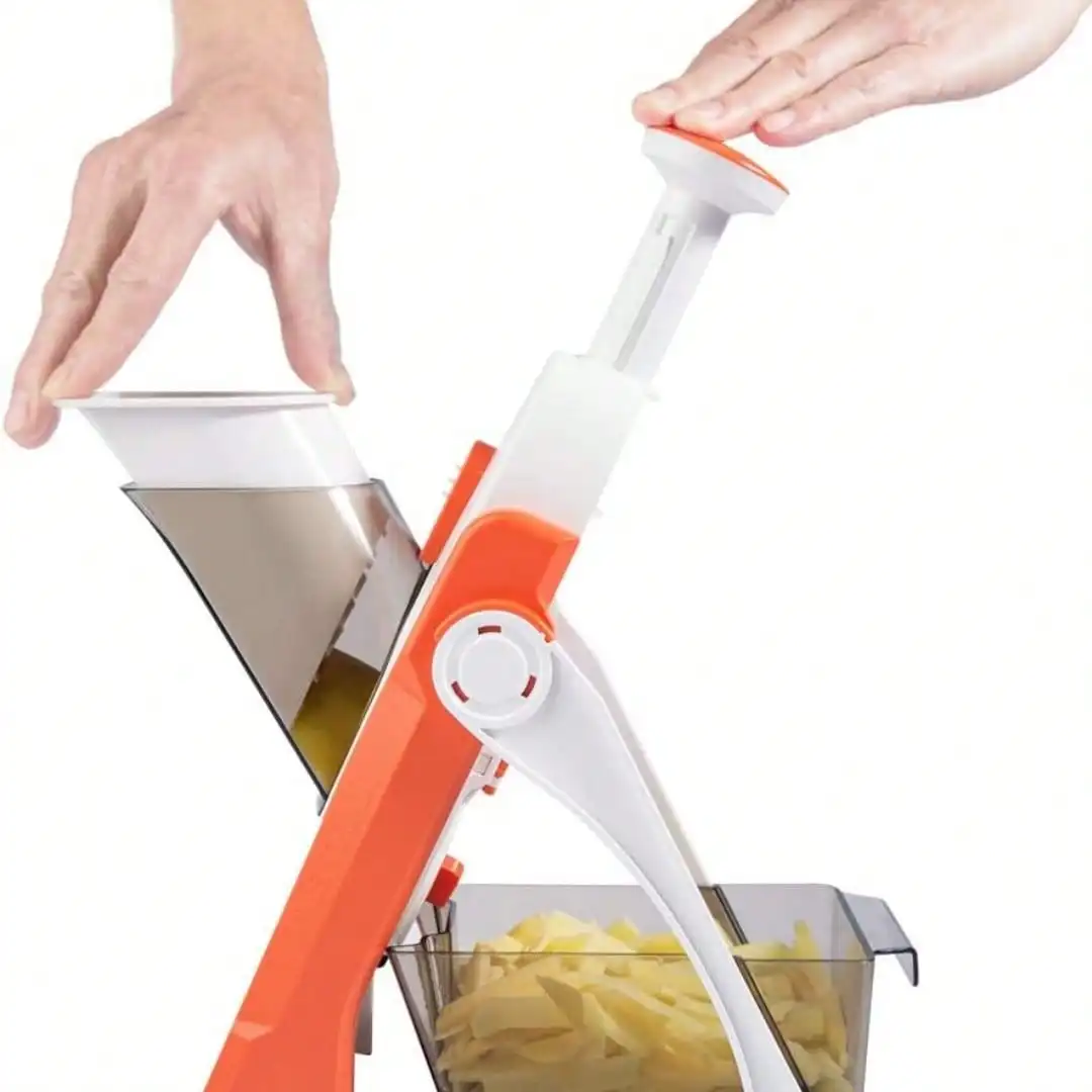 

4-in-1 Safety Mandoline Slicer - Multifunctional Vegetable Cutter & Chopper for Kitchen