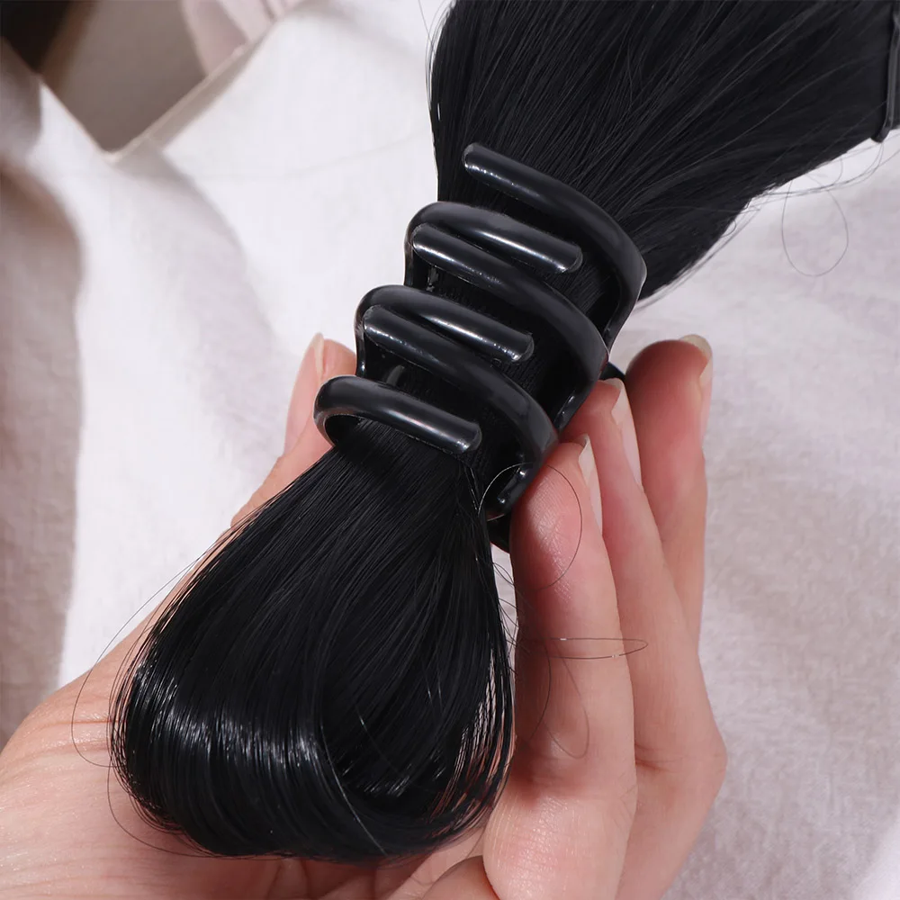Parrucca con testa a sfera scrunchie pigra Evidenzia clip per artiglio in stile coreano Volano Borsa per capelli con panino Soffici capelli doppi polpette