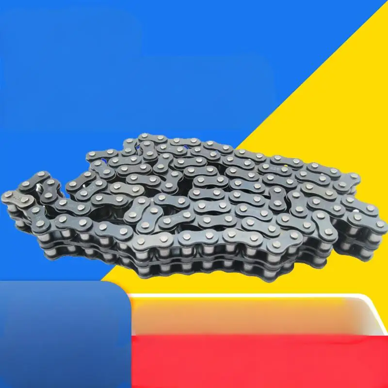 

10B-2 Short Pitch Double Rows Roller Chain Pitch 15.875mm Length 1.5 Meters 45 # Steel Industrial Transmission Drive Chains