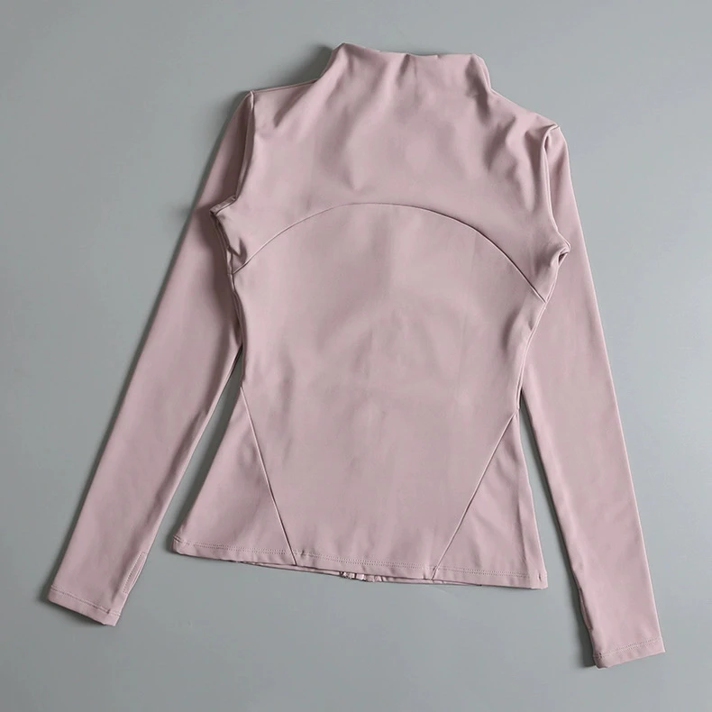 Neue Yoga-Anzüge für Damen, Eng Anliegendes Langarm-Oberteil, Lauf- und Fitness-Jacke, Schlankmachende Vielseitige Yoga-Jacke, Trainings-Sport-Oberteil – Detail 7