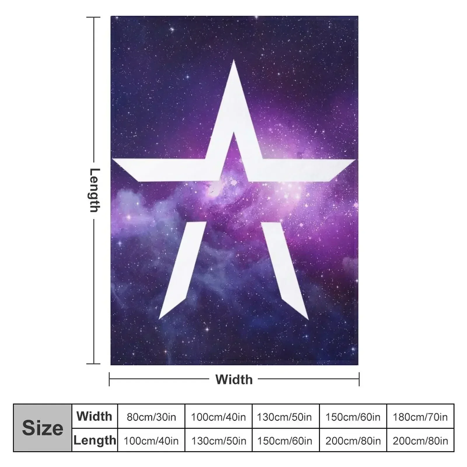 Starset inspired edit - purple nebula Throw Blanket Decoratives Sofas Blankets