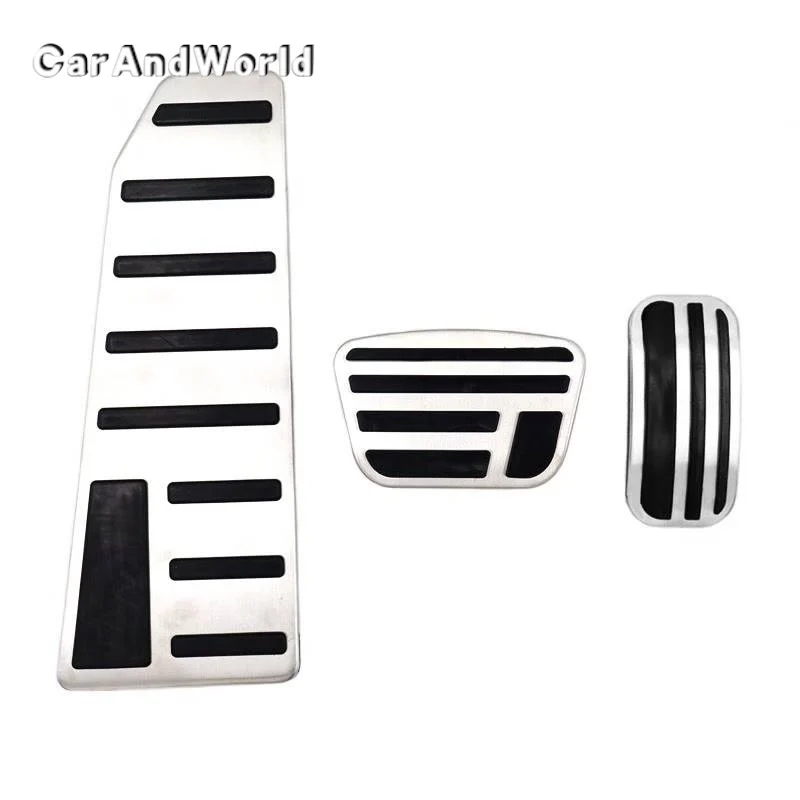 Car AT Foot Rest Pedals Accelerator Gas Pedal Brake Cover Non-slip Pads For Toyota Land Cruiser Prado LC250 2024-2026