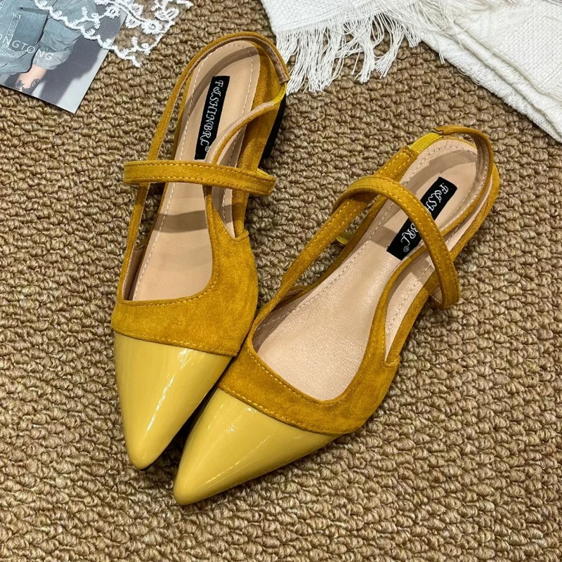 

Summer New Wedge Sandals Women Pointed Toe Pumps Female Shallow Fashion Footwear Elegant Dress Shoes Ladies Sandalias De Mujer