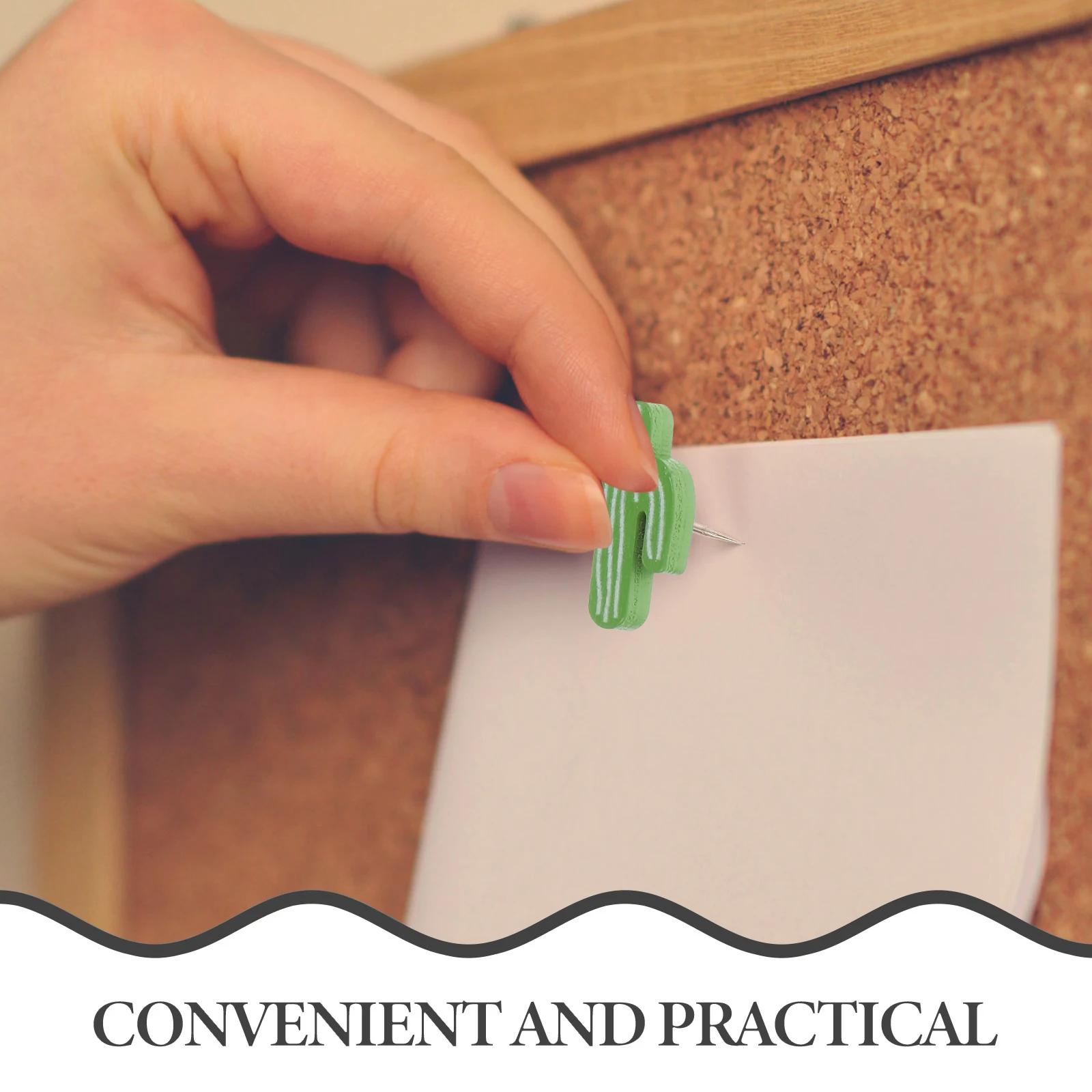 

1Set Cactus Push Pins Cute Cartoon Thumb Tacks for Cork Board Photo Wall Bulletin Board Decorative Wooden Thumbtacks for Office