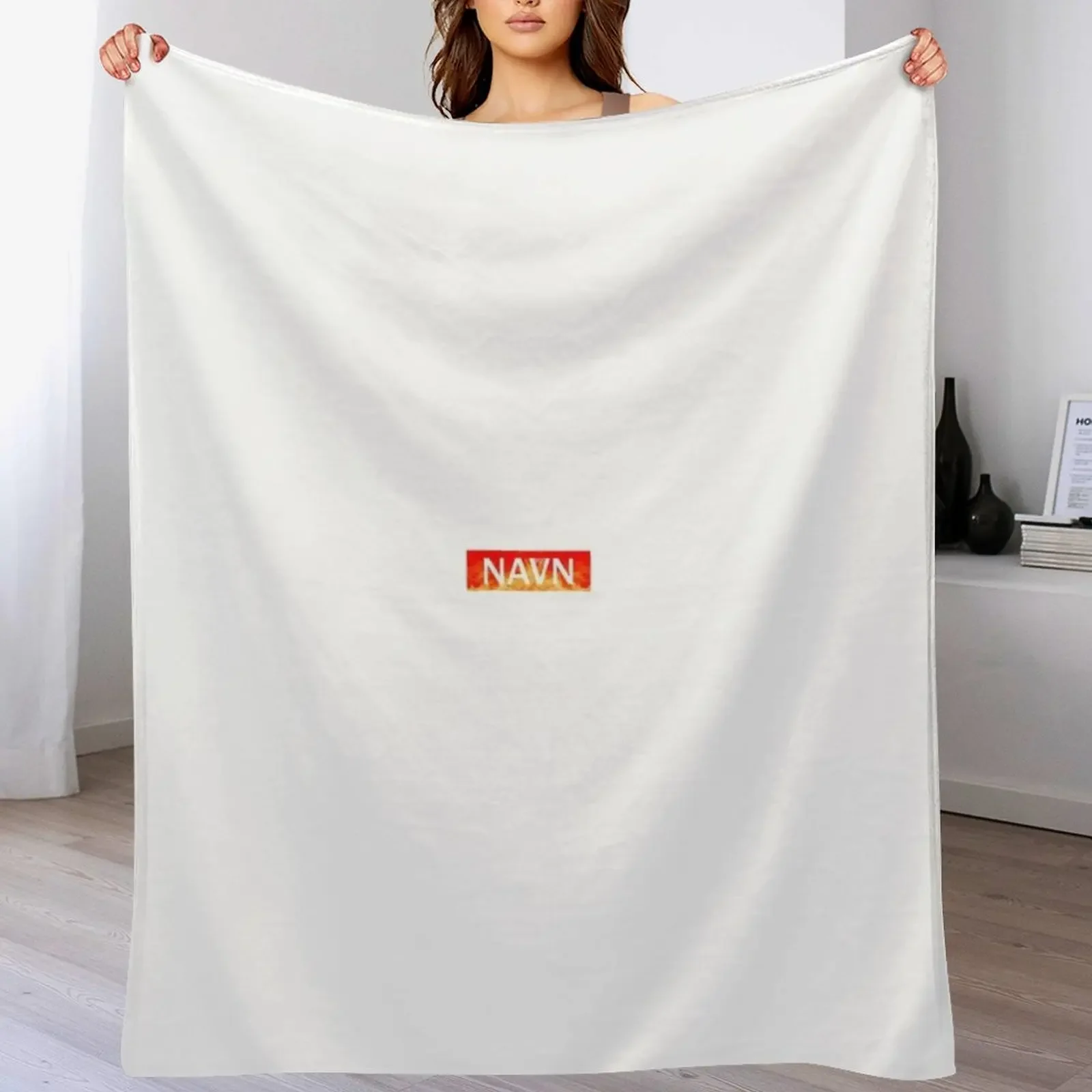 

NAVN Simple Box Logo Throw Blanket Blankets Sofas Of Decoration Moving Blankets For Sofas Beach Blankets