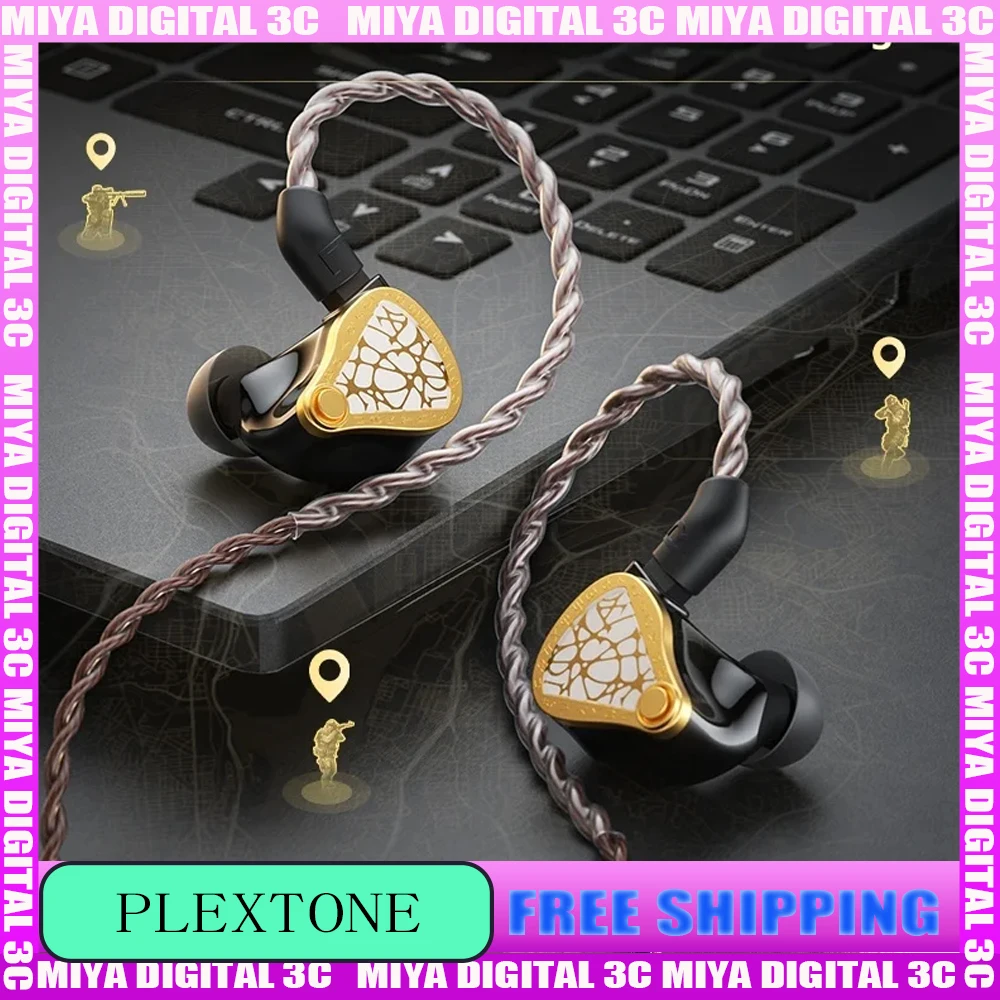 Plextone G38 سماعات أذن سلكية HiFi 0.78 مللي متر 2pin Esports سماعات الألعاب أقراص المحمول لعبة السلام العالمي النخبة دلتا #1