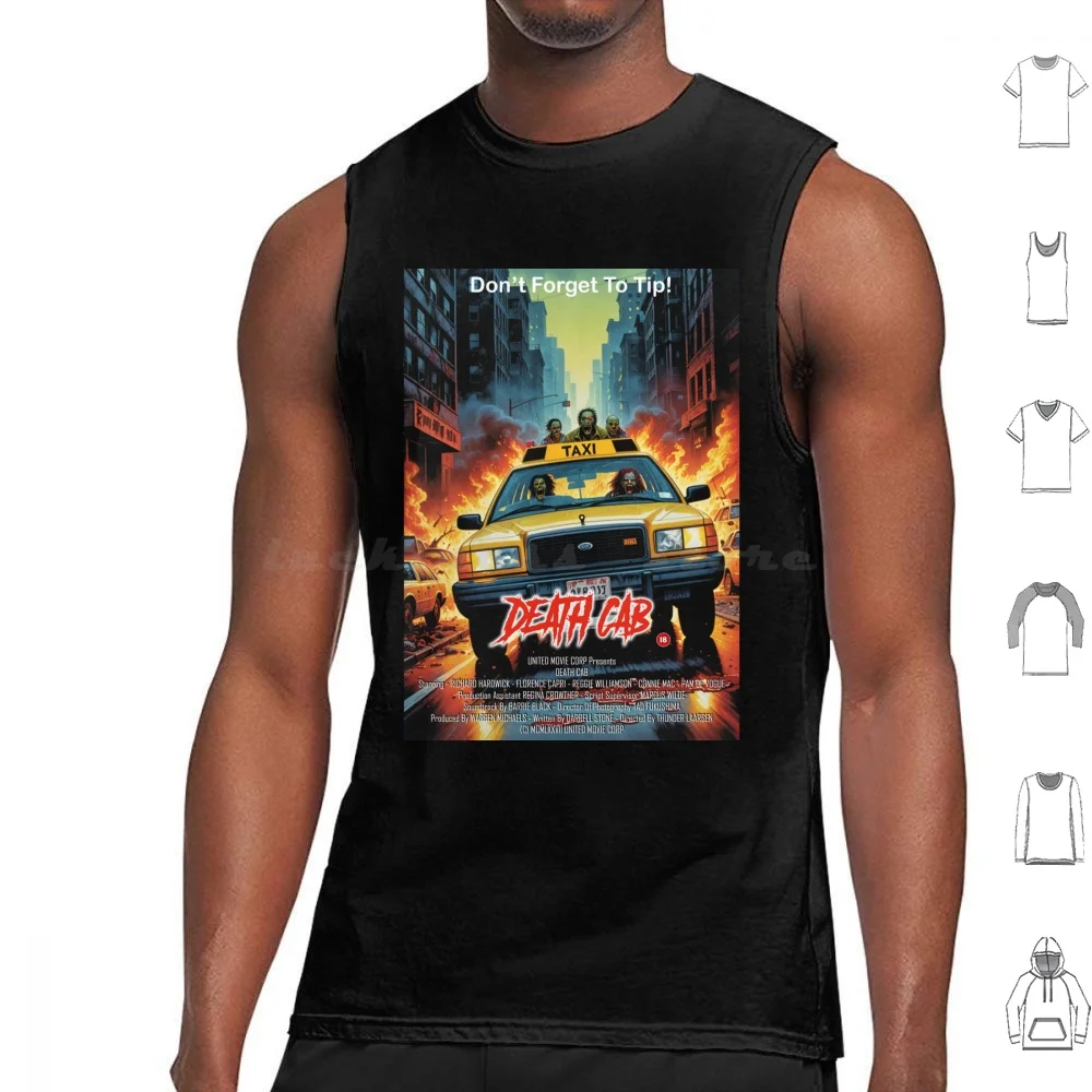 Death Cab-Original Movie Poster Tank Tops Print Cotton Main Schlock Movie Retro Muscle Cars Vanishing Point Mad Max Cars