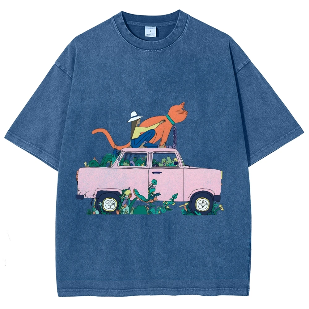 

Shrink-Proof Washed Graphic - Unisex Gym Essential, Shape Retention After Repeated Gym Laundry Cycles