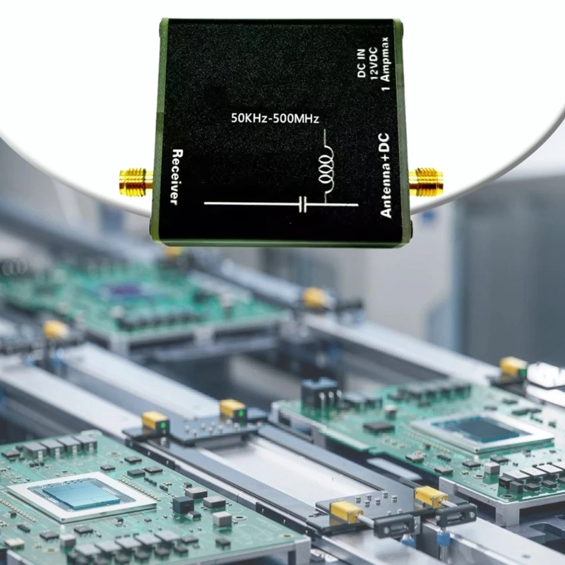 Bias Tees, 50KHz-500MHz DC5V-12V Bias Tees Broadband Radio Frequency Microwave Coaxial Bias for Radio