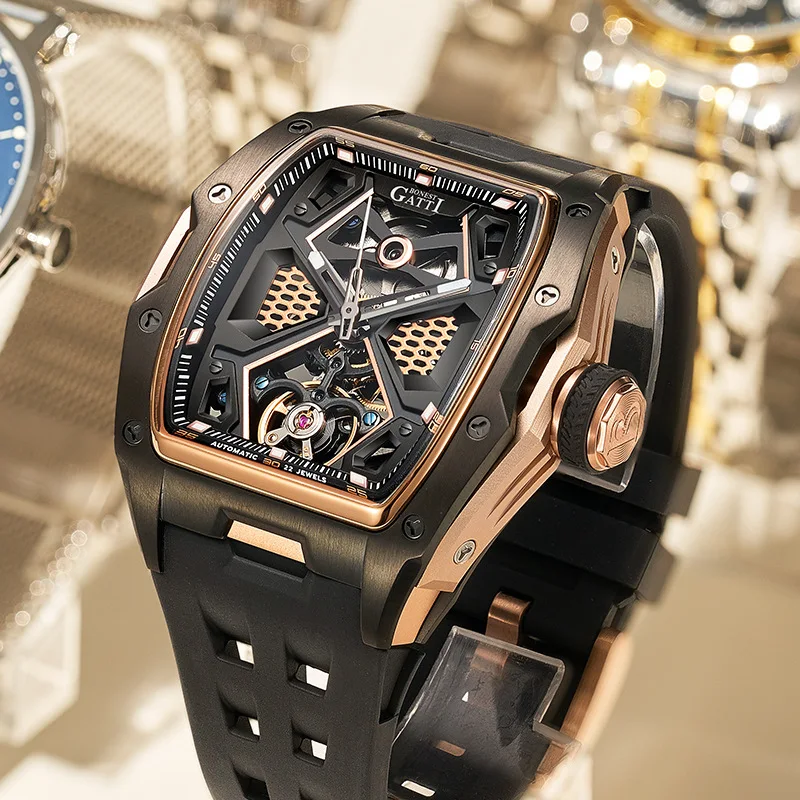 

Watches Men's Mechanical Watches Wholesale Cross-border Hot Sale Hollow Luminous Waterproof Luxury Watches