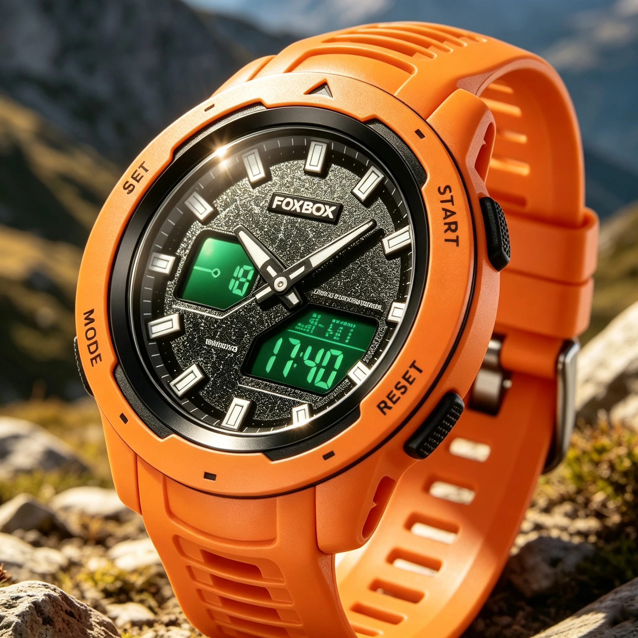 Foxbox New Men's Casual Sport Wristwatch Digital Quartz Chronograph Waterproof Luminous Shockproof with Date And Week Display