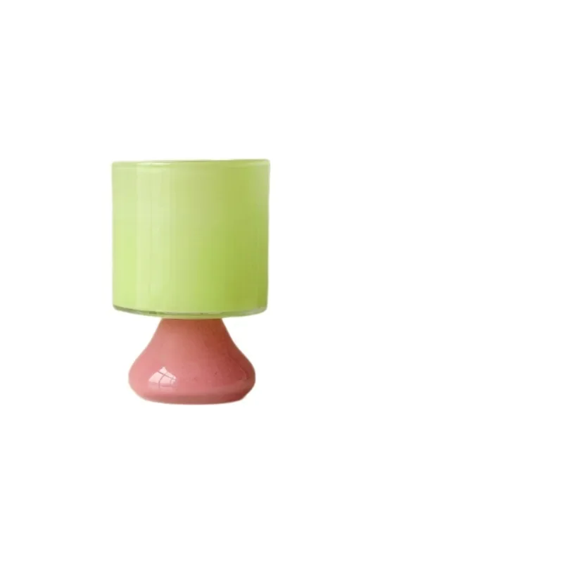 French tall glass vase medieval ornament, light luxury, high-end sense, especially beautiful living room decoration
