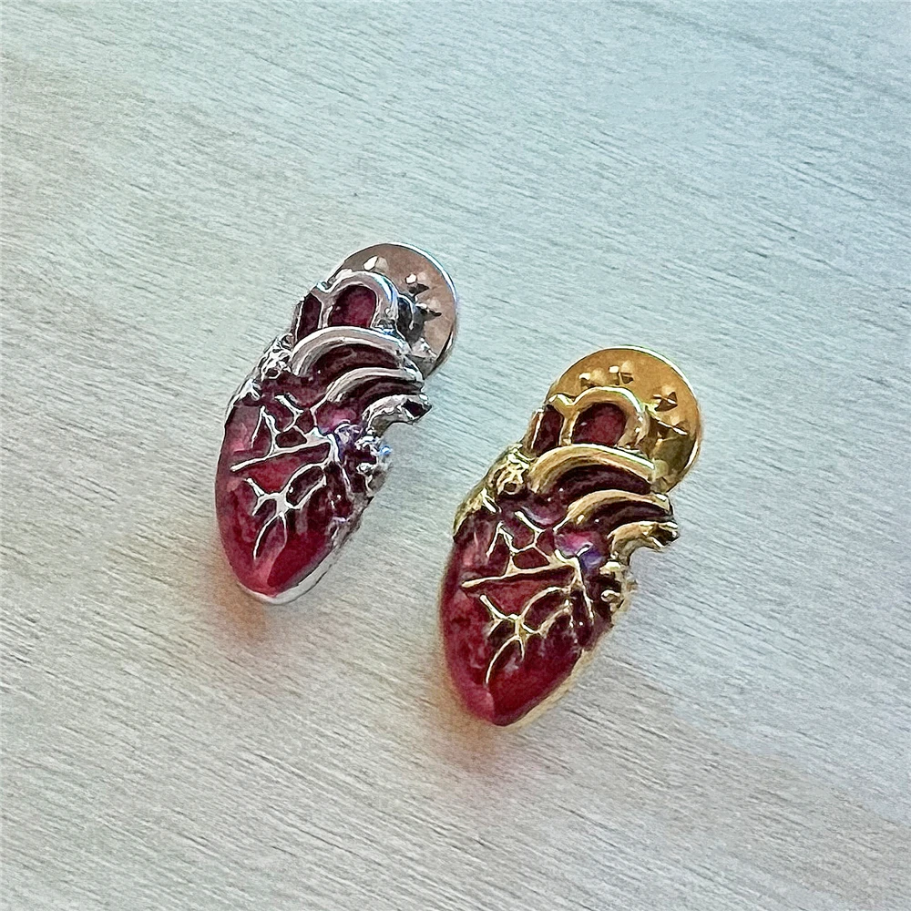 Enamel Red Heart Br…