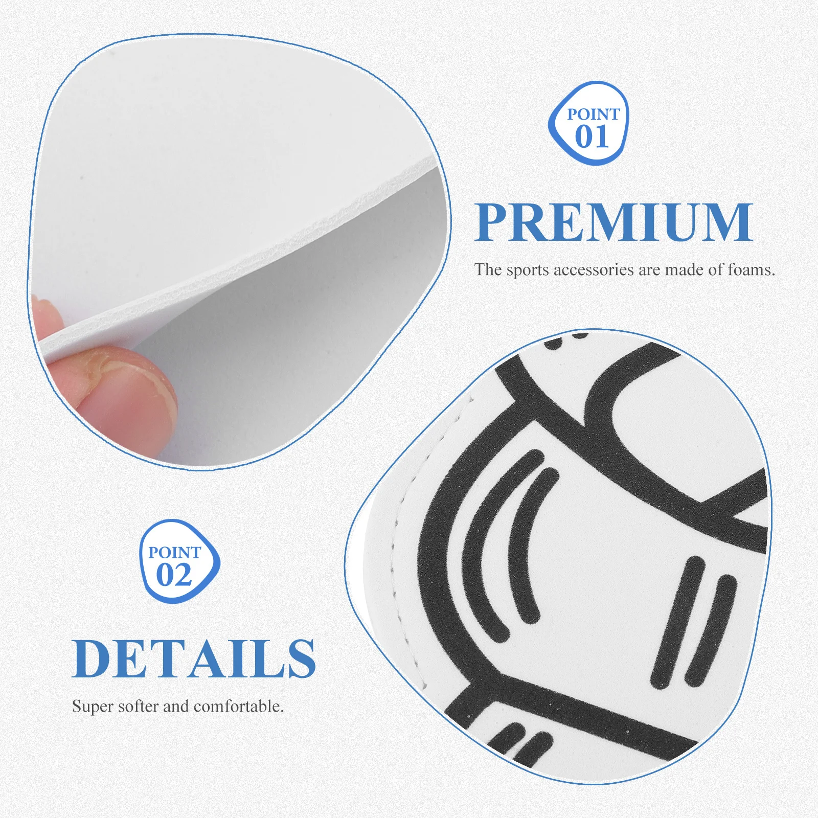 

3pcs Foam Soft Cheerleading Hand For Sports Finger Cheer Prop Parties Concerts Festival Team Spirit Supporter Accessory