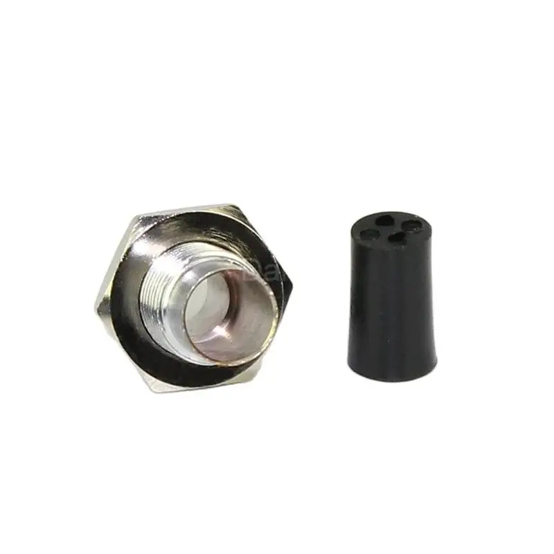 DAIERBUMP 20Pcs 5MM LED Holder LED Mount LED Lamp Bezel Round Copper Chrome Plated Emitting Diode LED Bezel Holder