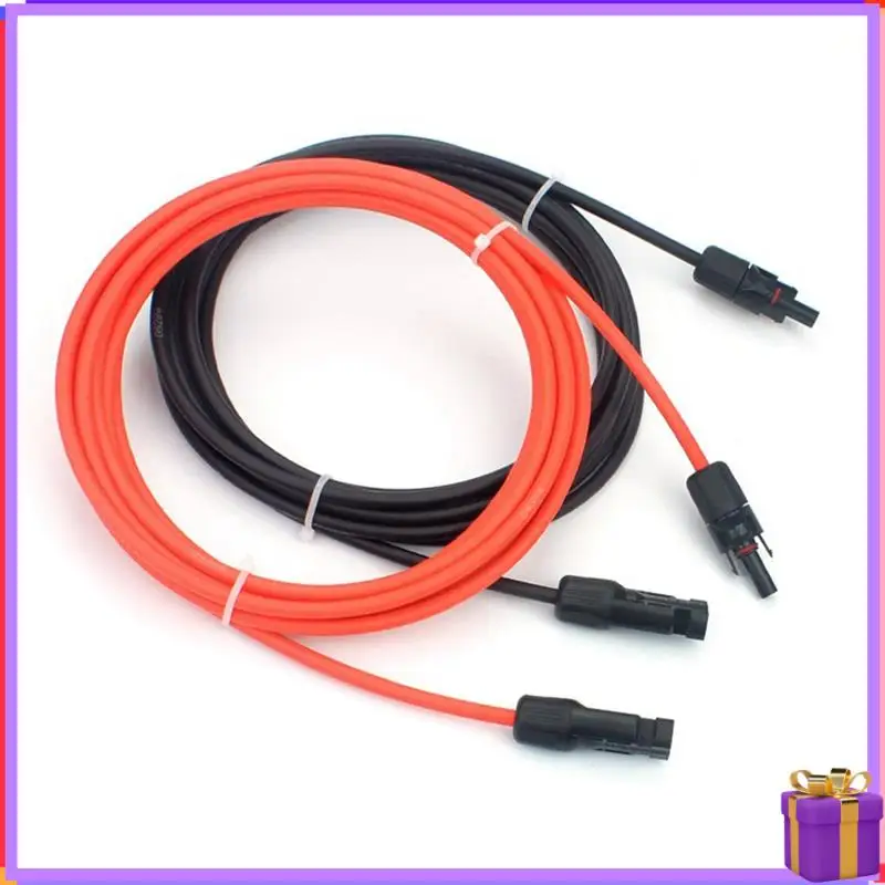 

Усовершенствованный пластиковый удлинитель 10AWG, черный, красный, каждый по 10 м, 1X6 мм2, 1000 В, 1 ядро, луженый бескислородный медный провод