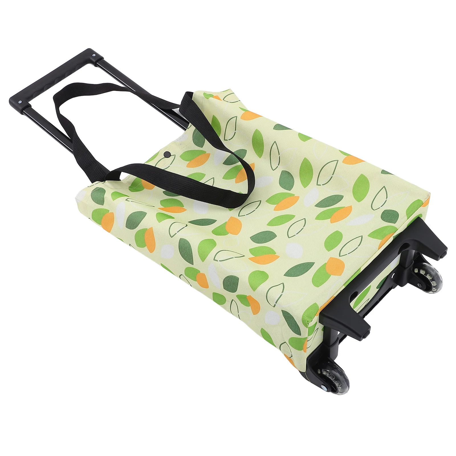حقيبة عجلة التسوق عربة قابلة للطي حقيبة بقالة سعة كبيرة قابلة لإعادة الاستخدام عربة تخزين قابلة للطي متينة للسفر والشاطئ