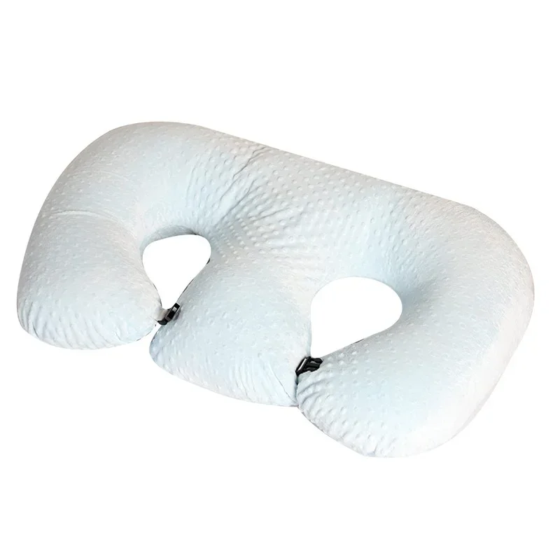 Baby Twin Pillow Nursing Breastfeeding Pillow Anti-spitting Feeding Cushions Baby Nest Suitable for Mothers to Feed Infants