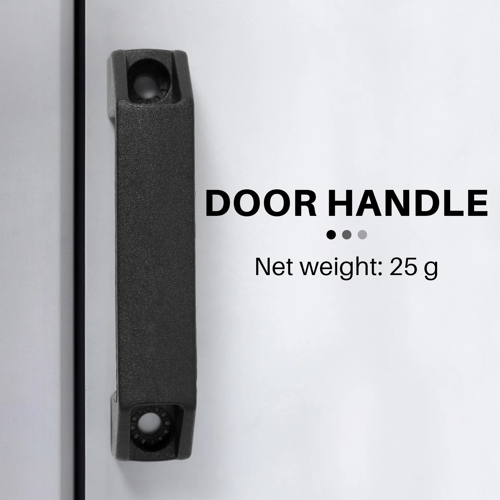 ABNQ Black 90 mm 8.9 cm hole spacing plastic cabinet drawer pull handle