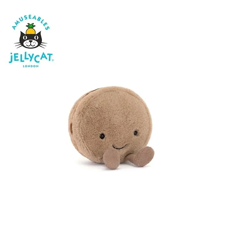 【IN STOCK】JELLYCAT UK Fun Pink/Brow/Green Macaron Plush Toy Cute and Comfortable Jellycat Macaron Plush Toy Birthday Gift