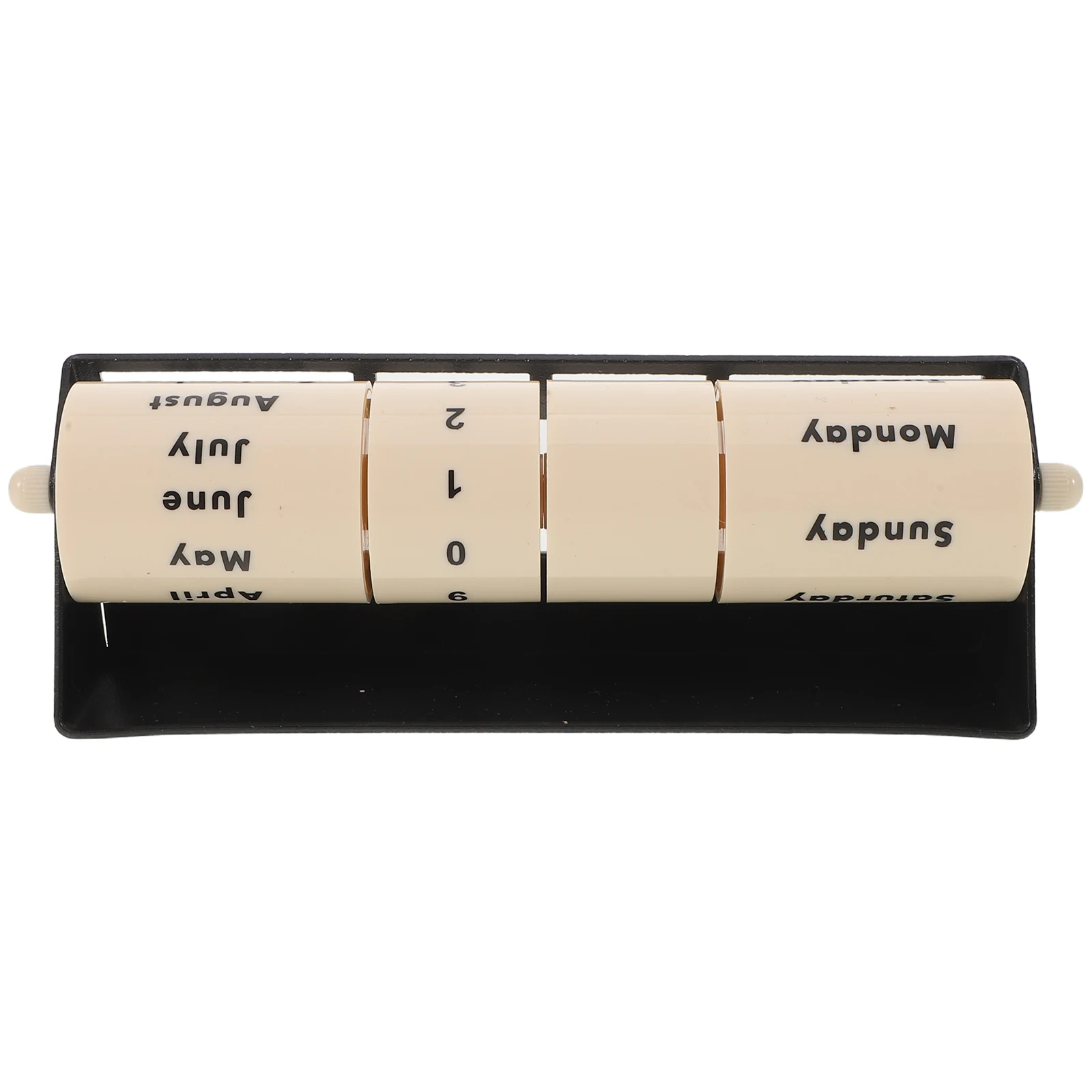 Mécanisme de Date rotatif manuel perpétuel roulant, calendrier de bureau en métal réutilisable pour bureau, décoration d'étude à domicile, roue de calendrier rotative