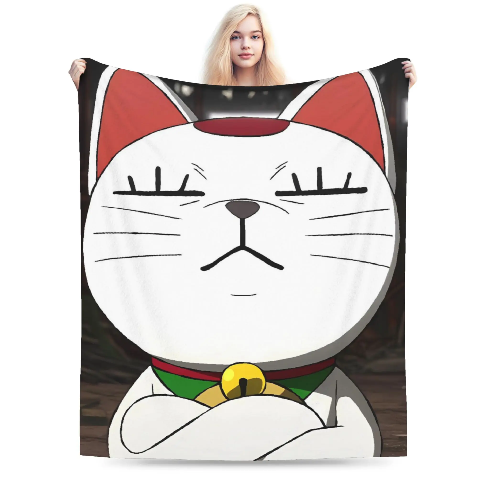 

Cat Dandadan Blanket Quality Super Soft Throw Blanket Winter Kids Couch Chair Fluffy Bedspread