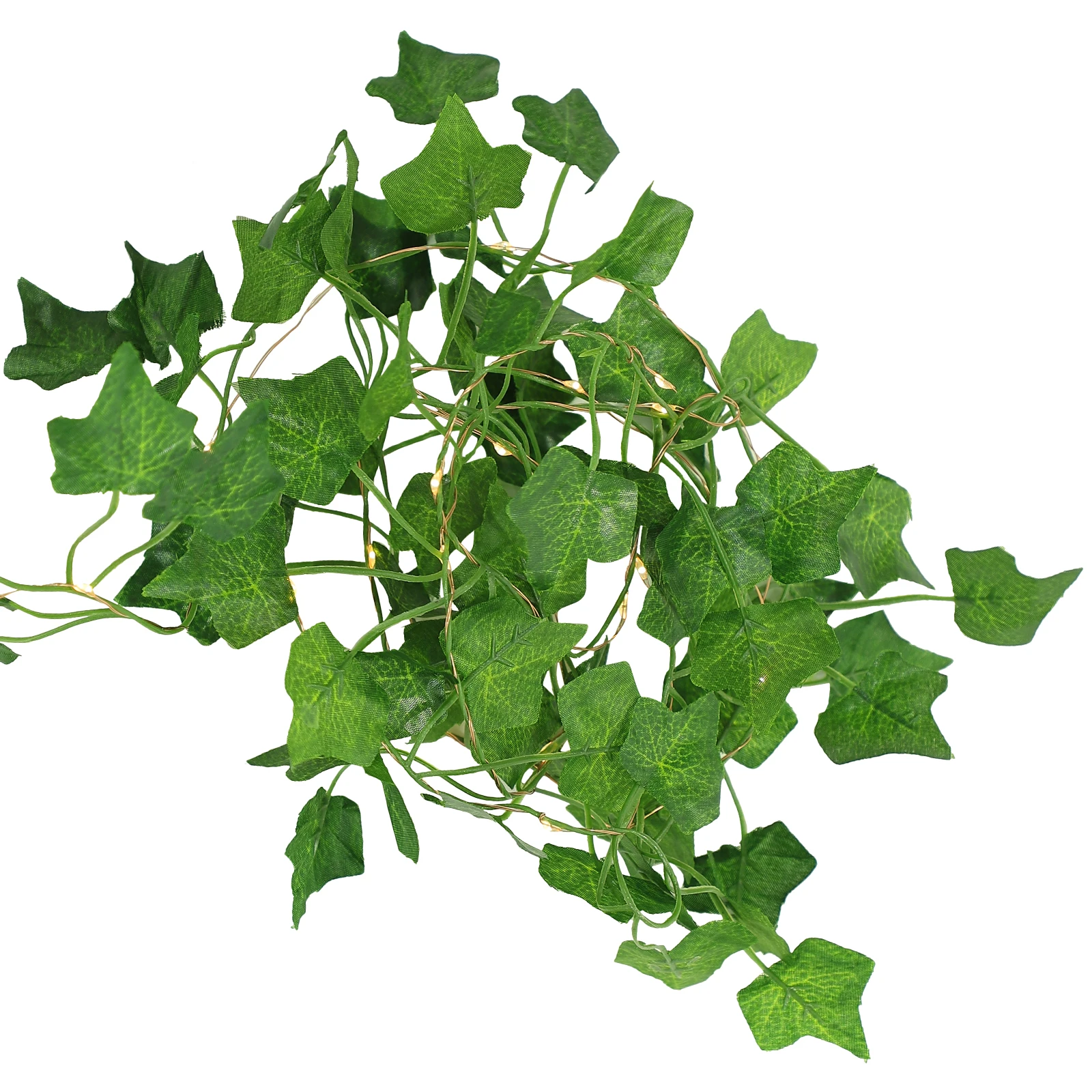 20 LED مقلد الزاحف ورقة سلسلة ضوء الخضرة جارلاند أضواء ملونة دافئة لحفل زفاف غرفة ديكور الزاحف مع أضواء